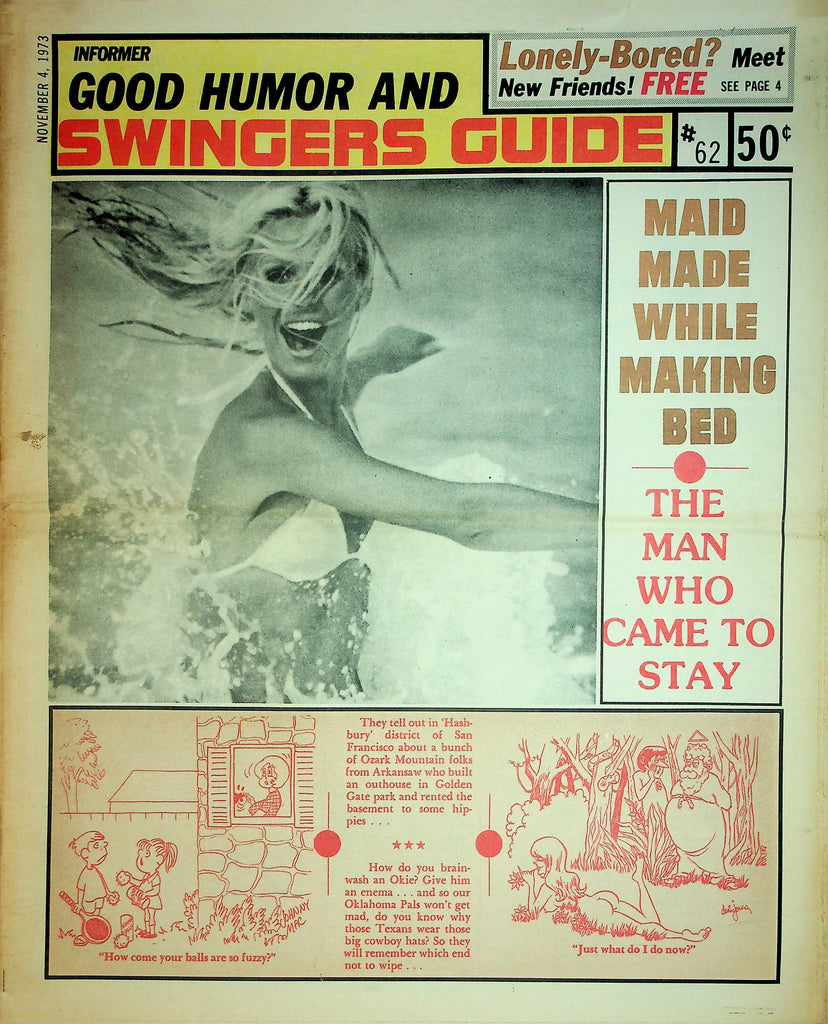 Informer Good Humor And Swingers Guide Adult Newspaper   #62 November 1973      090726lmp-GSC