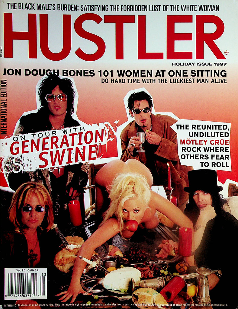 Hustler Magazine  Centerfold Girl Lydia / Motley Crue  Holiday Issue 1997   090224lm-p