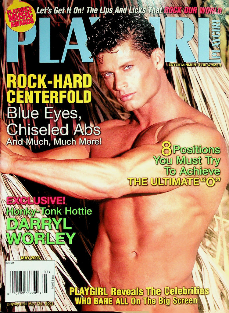 Playgirl Magazine Rock-Hard Cover & Centerfold Scott Markey  May 2003  050326lmp