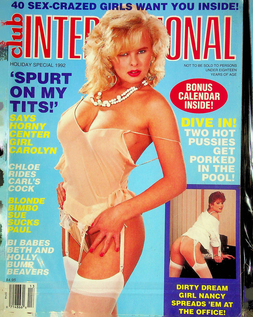 Club International Magazine Carolyn & Chloe Holiday Special 1992 110924RP