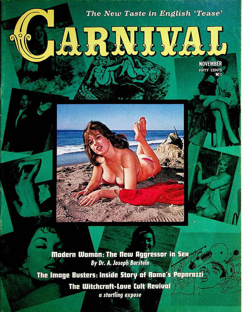 Carnival Busty Vintage Magazine  June Webb Centerfold  November 1964    051323lm-p