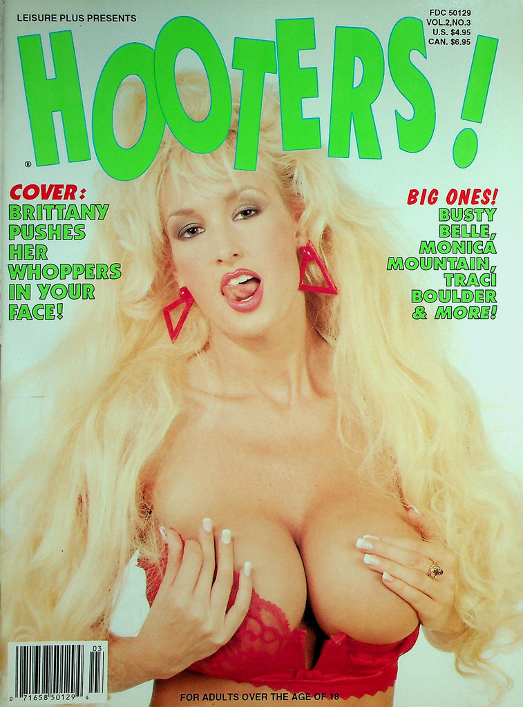 Hooters! Busty Magazine Busty Brittany / Busty Belle and More!  vol.2 #3 1992  071326lmp-GSC