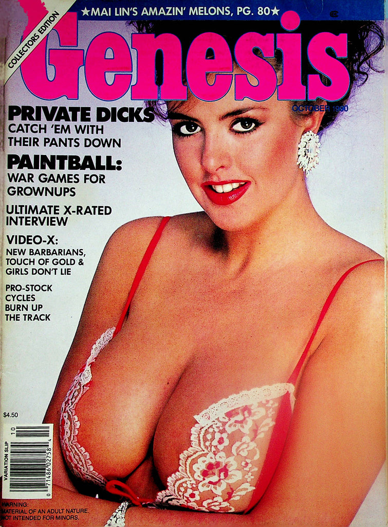 Genesis Magazine   Centerfold Girl Andrea / Mai Lin's Amazin' Melons  October 1990   022425lm-p