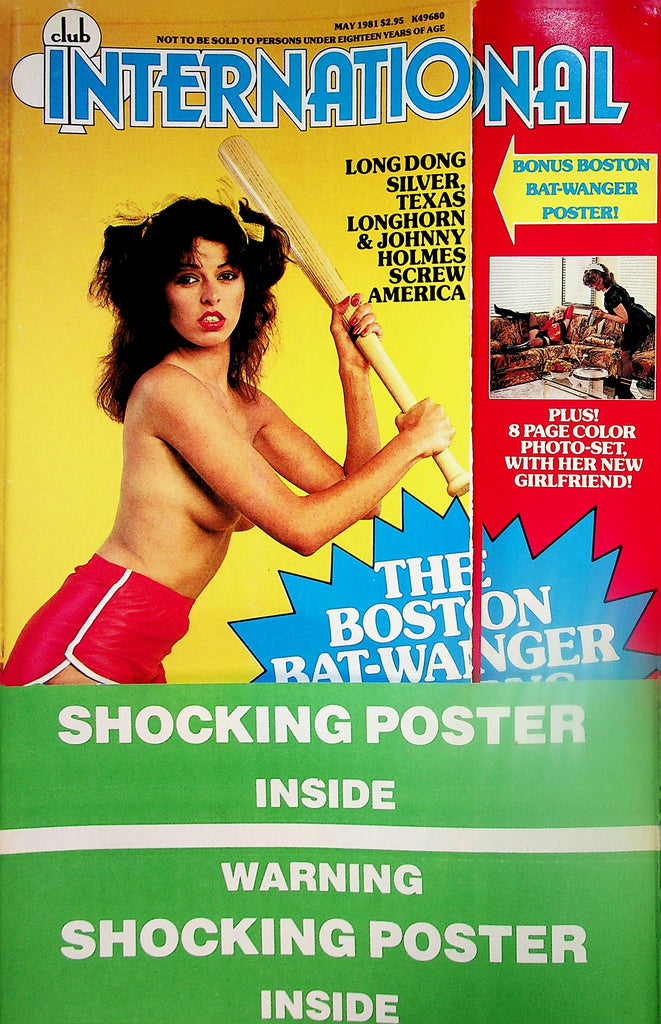 Club International Magazine Long Dong Silver, Texas Longhorn & Johnny Holmes Screw America  May 1981 Paul Raymond     010224lm-p2
