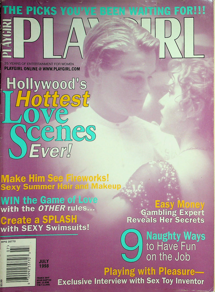 Playgirl Magazine  Hollywood's Hottest Love Scenes Ever!  July 1998    042726lmp