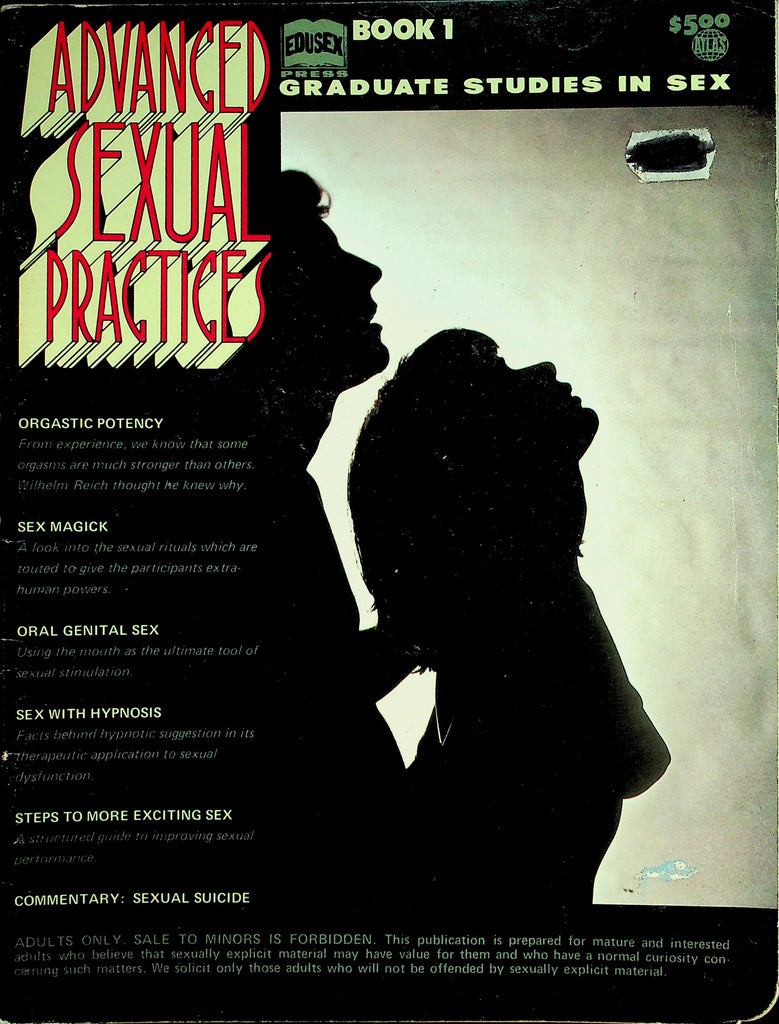 Advanced Sexual Practices Magazine  Studies In Sex : Orgastic Potency, Oral Genital Sex and More! #1  1973   053126lmp-GSC