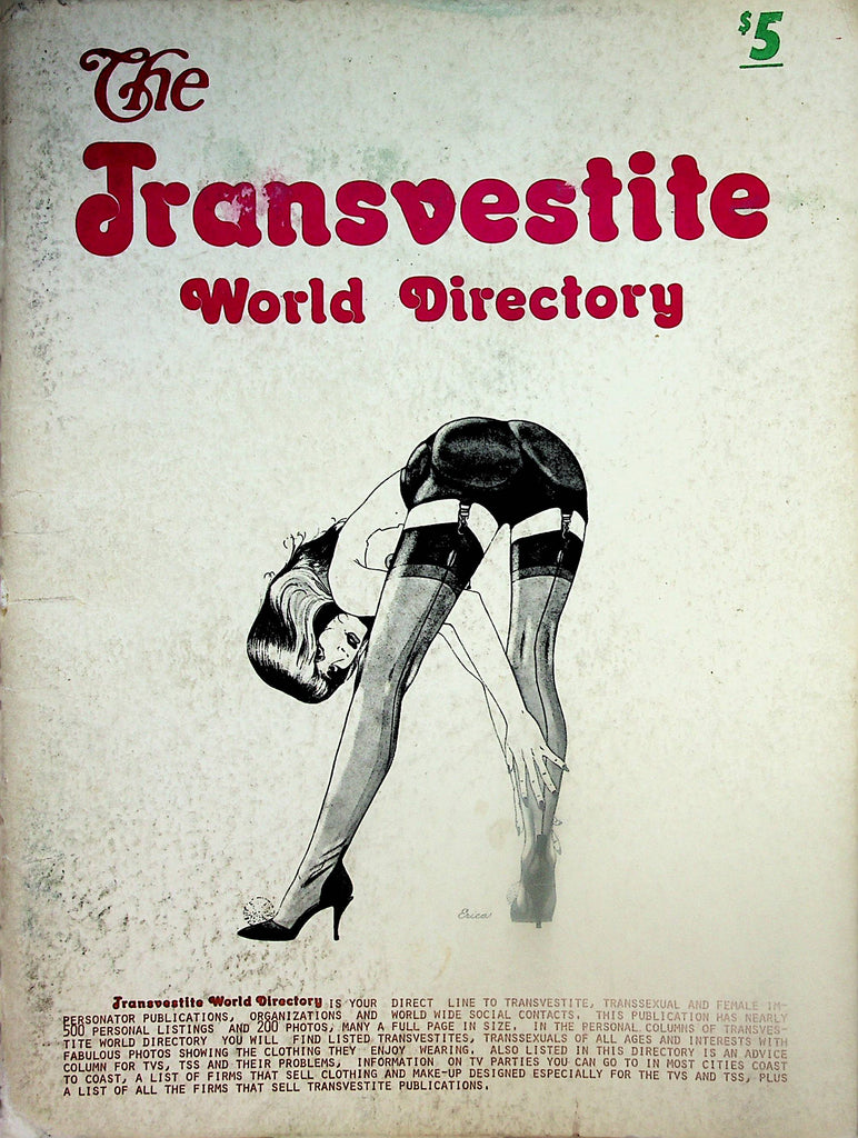 The Transvestite World Directory Contact Magazine  #41  1970's    052324lm-p