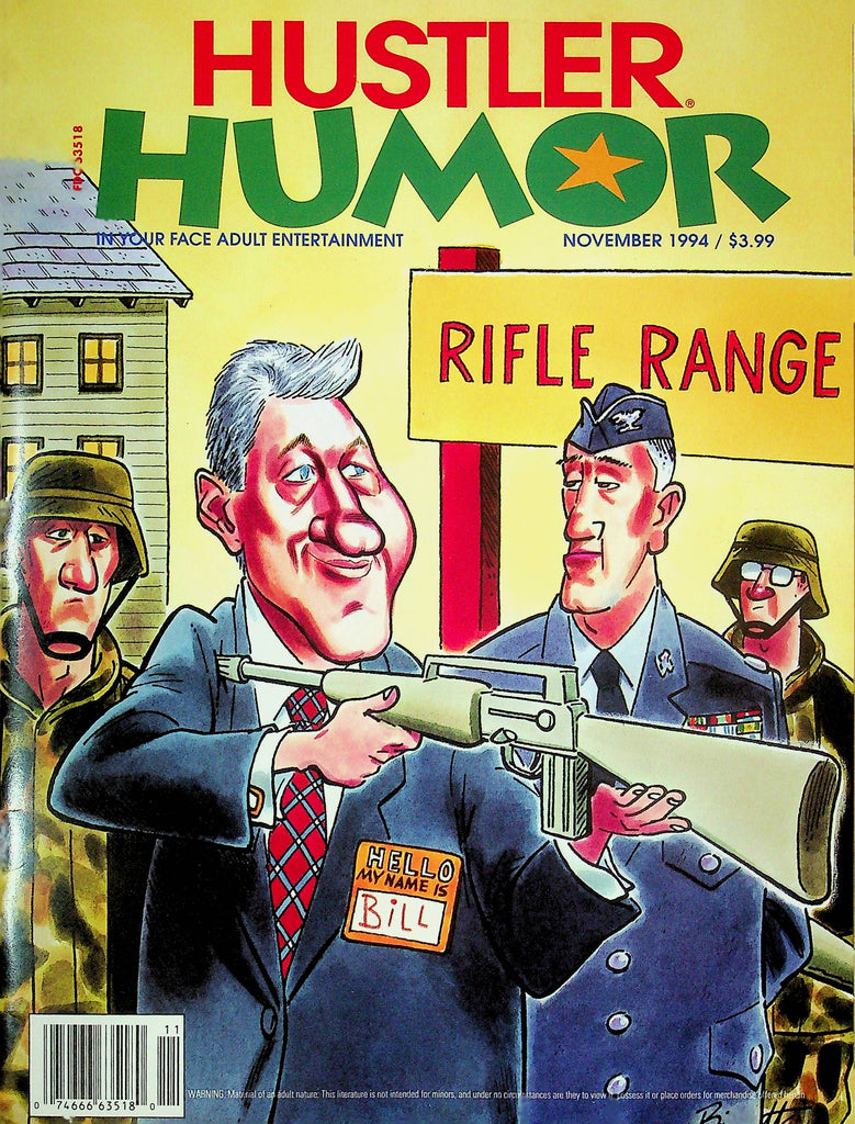 Hustler Humor Magazine Bill Clinton November 1994 092524RP