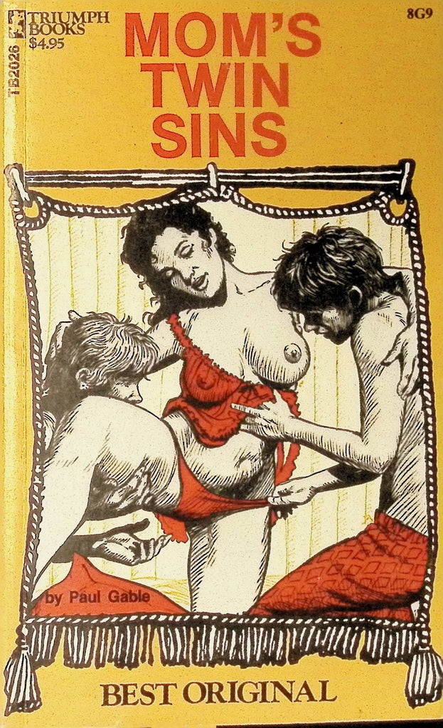 Mom's Twin Sins by Paul Gable 1976 Best Original Greenleaf Classics Triumph Books Press Adult Paperback Novel 071625AMP