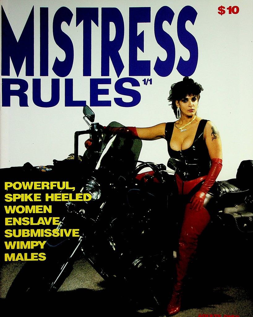 Mistress Rules Fetish Magazine  Spike Heeled Women Enslave Submissive Wimpy Males   vol.1 #1   1990   042124lm-p