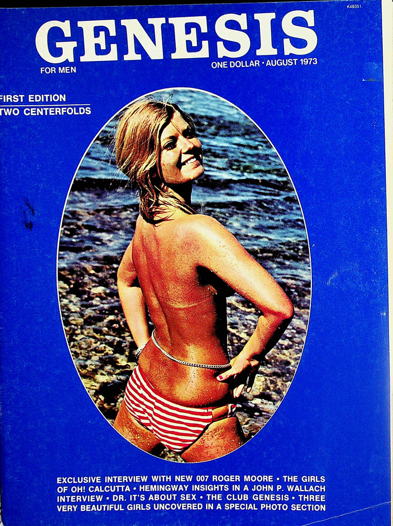 Genesis Magazine  Centerfold Girl Jo Jo / 007 Roger Moore Interview  August 1973  First Edition    021224lm-p2
