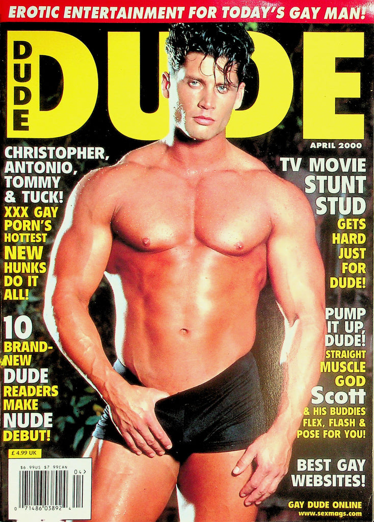 Dude Gay Magazine  Pump It Up Dude! Straight Muscle God Scott  April 2000   032426lmp