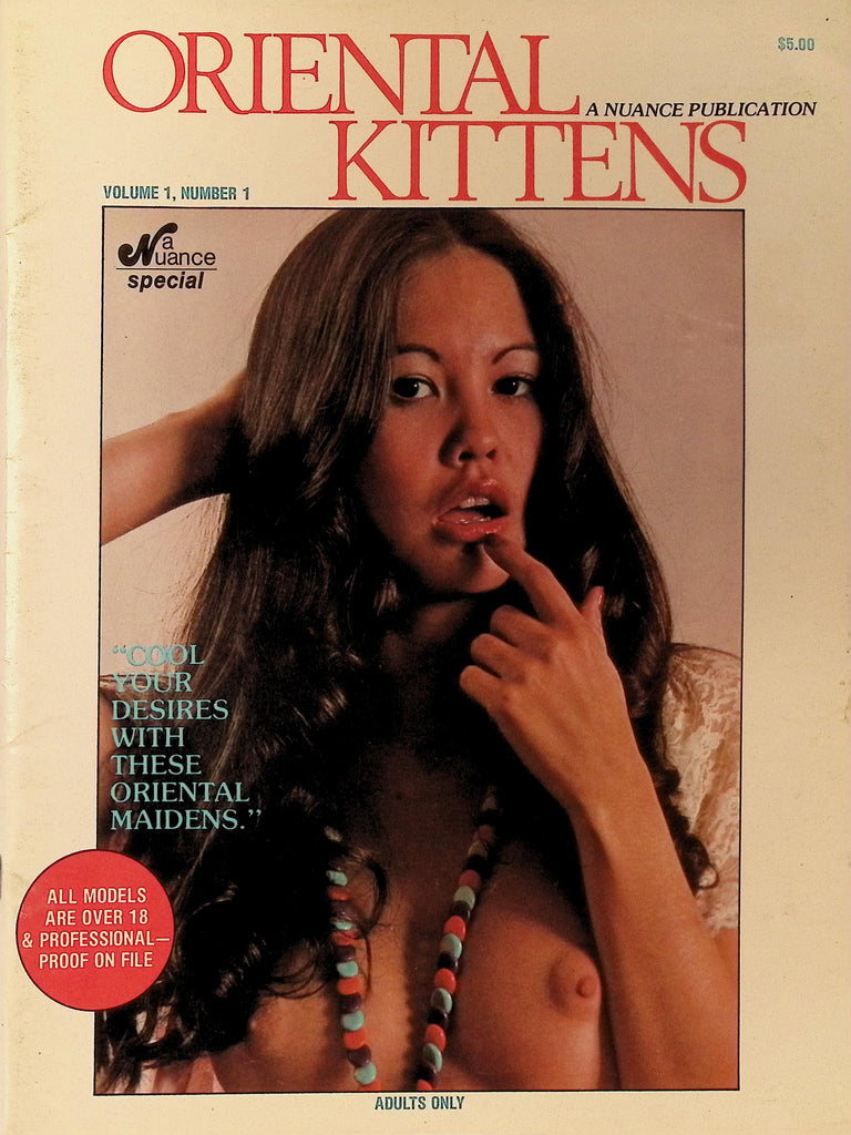 Oriental Kittens Vol 1 #1 Fall 1978 Black & White Nuance Special Asian Fetish 122425AMP