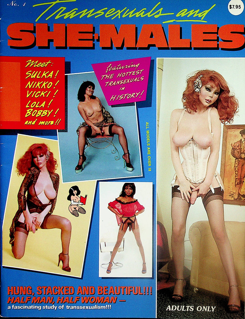 Transexuals and She-Males Magazine  Sulka, Nikko, Vicki and More!  #1  1980's  041924lm-p