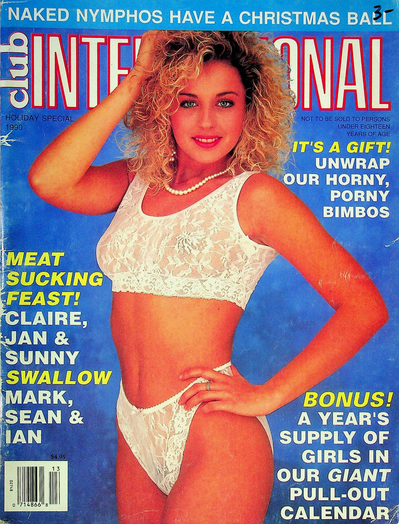 Club International Men's Magazine Claire & Jan Holiday Special 1990 062024RP