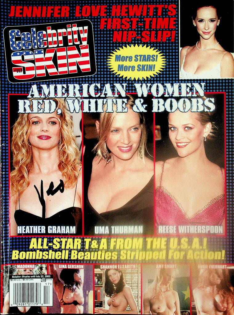 Celebrity Skin Magazine  American Women Red, White & Boobs  Uma Thurman, Reese Witherspoon  #117 2003    120925lmp