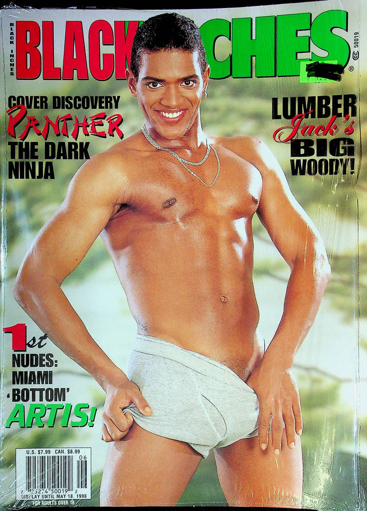 Black Inches Gay Men's Magazine Ft. Artis June 1998 092624RP