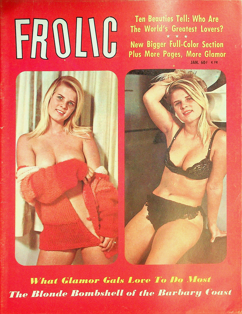 Frolic Magazine  Cover Girl Cheri Stevens  January 1967     031926lmp