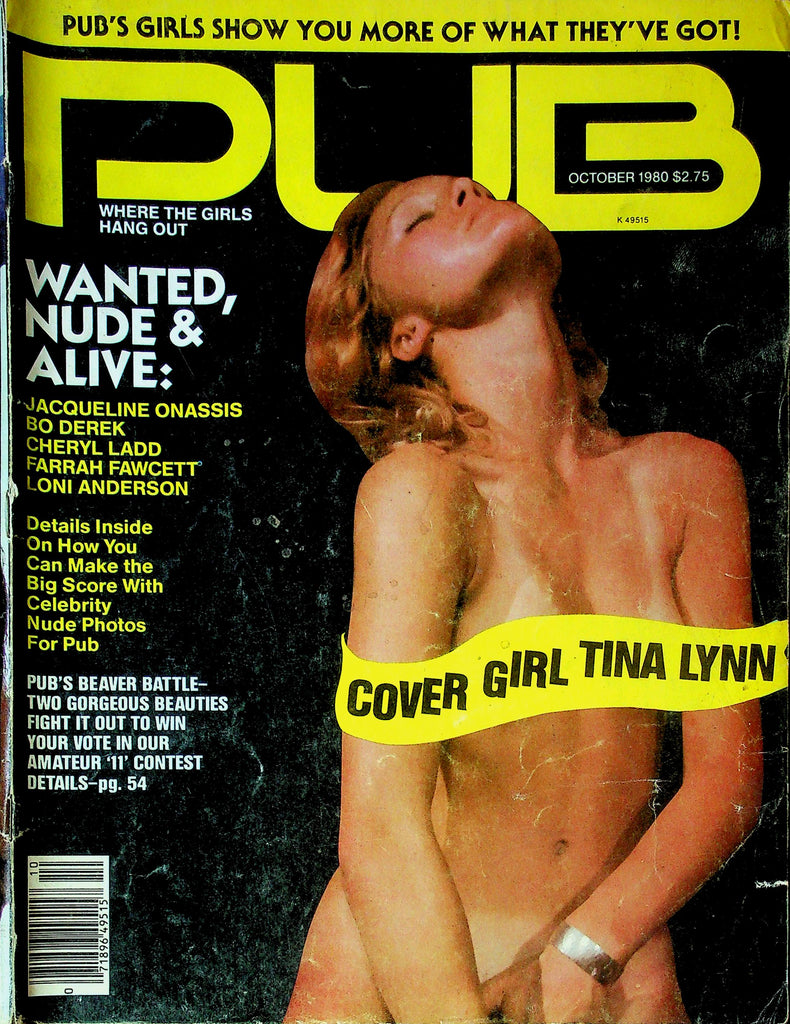 Pub Magazine Ft. Jacqueline Onassis & Tina Lynn October 1980 061225RP-