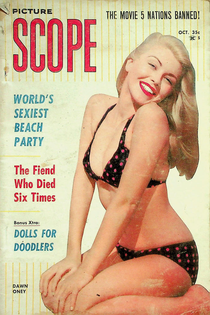 Picture Scope Digest   Covergirl Dawn Oney / World's Sexiest Beach Party  October 1961    050126lmp