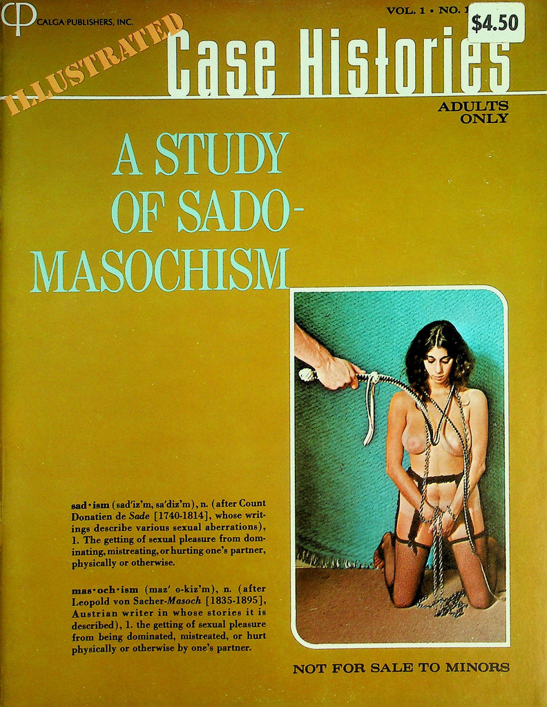 Illustrated Case Histories Magazine  A Study Of Sado-Mascohism  vol.1 #1 1970  082226lmp-GSC