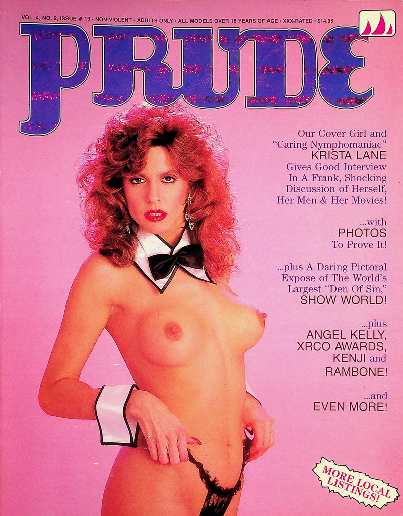 Prude Magazine  Covergirl Krista Lane / Dick Rambone, Angel Kelly & More! vol.4 #2  1987   080926lmp-GSC