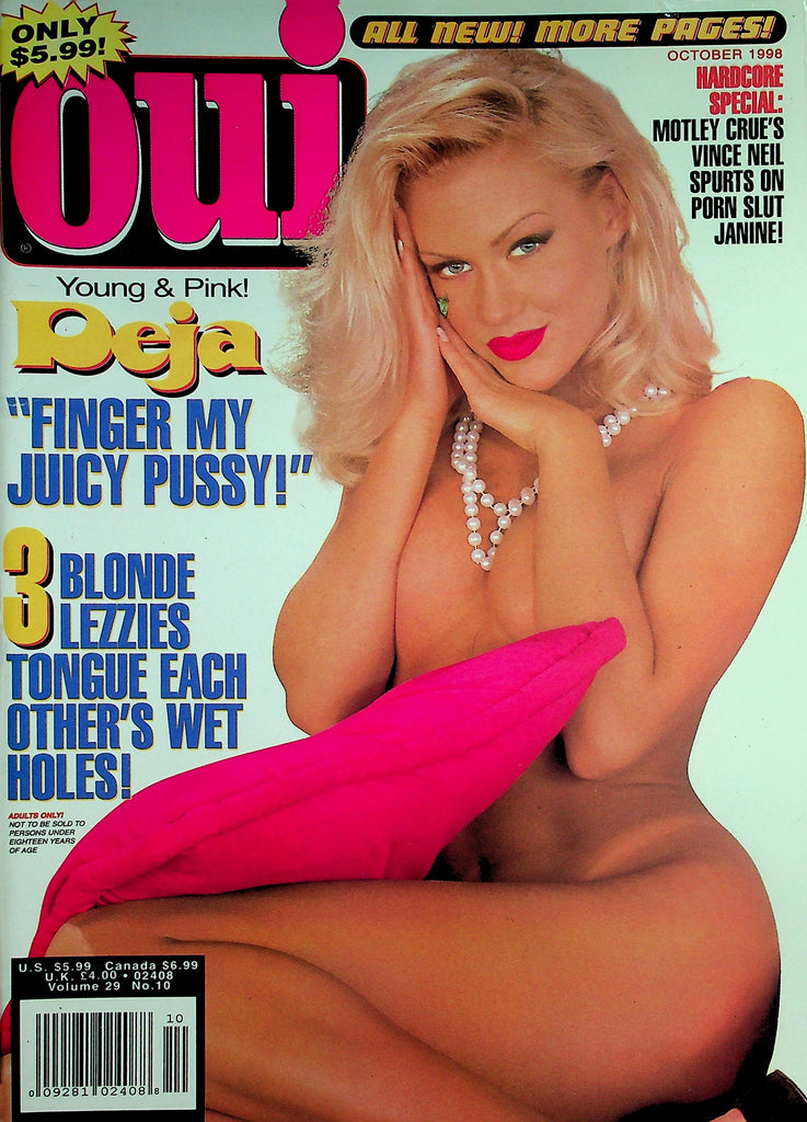 Oui Magazine  Deja: "Finger My Juicy Pussy!"  vol.29 #10  October 1998    032626lmp