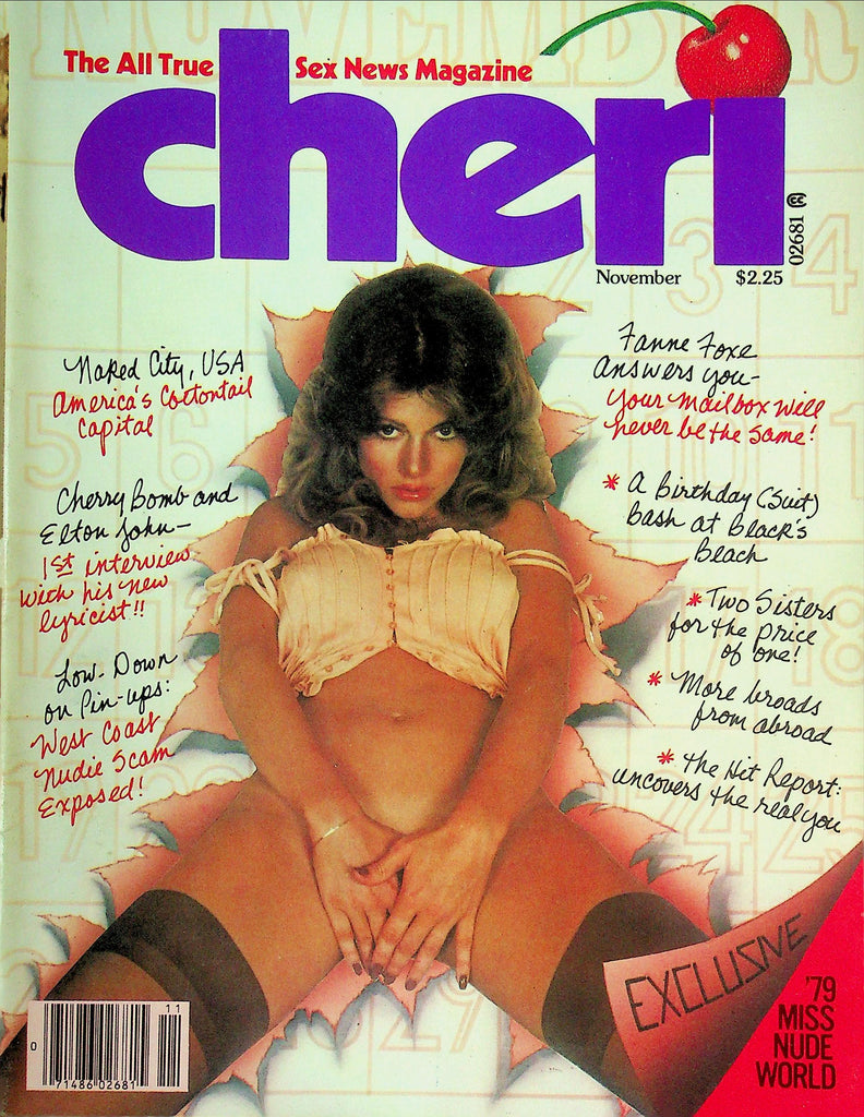 Cheri Magazine Elton John & Miss Nude World November 1978 012325RP2