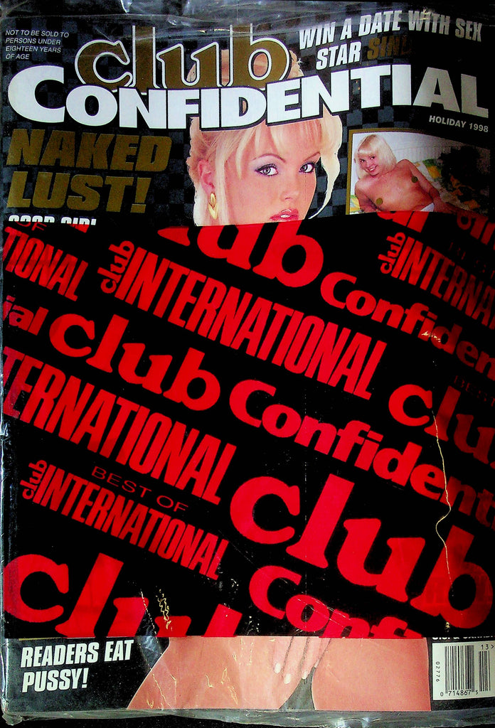 Club Confidential Magazine Holiday 1998 SEALED 011224RP2