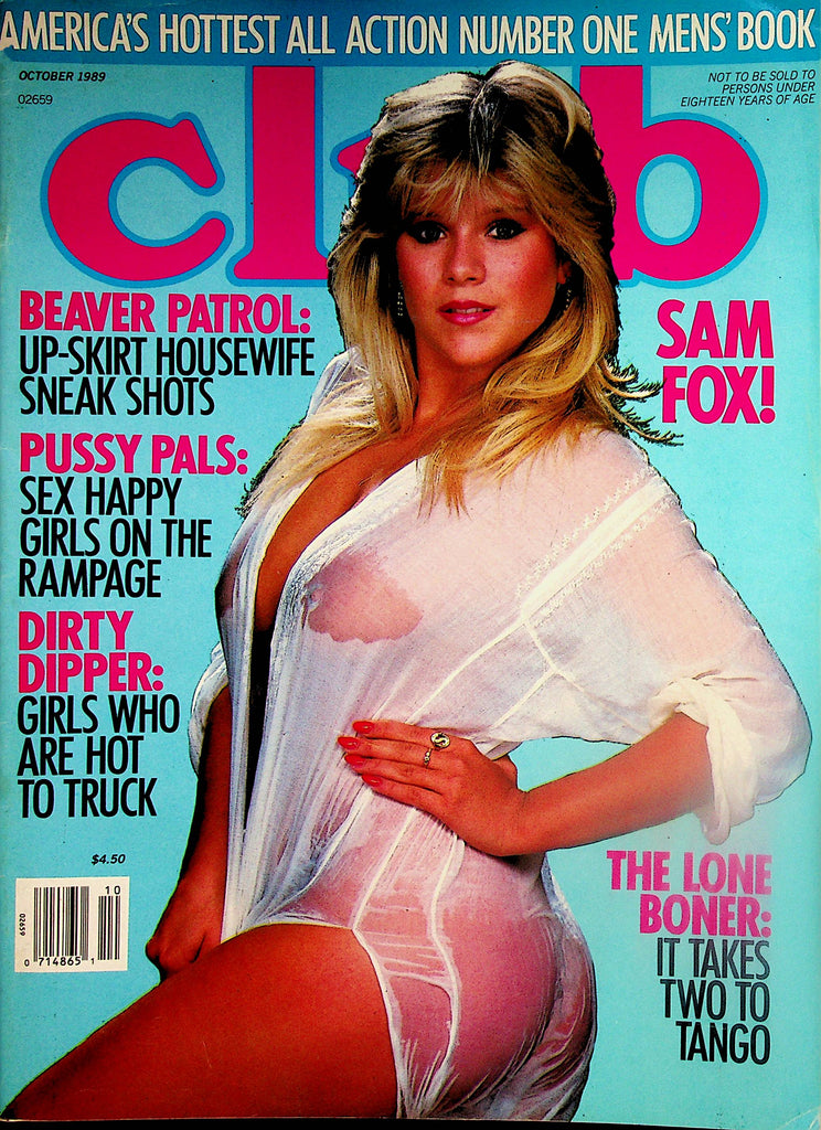 Club Magazine  Samantha Fox   October 1989         110523lm-p