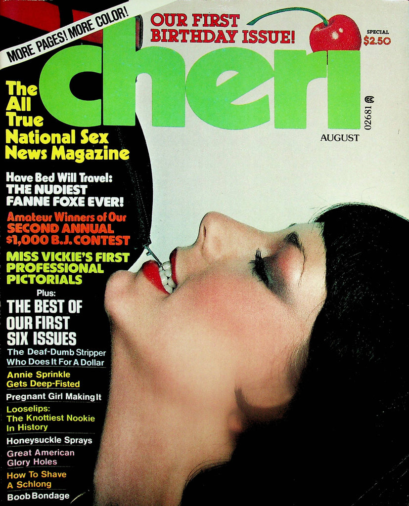 Cheri Magazine  First Birthday Bash!  Fanne Foxe / Annie Sprinkle  August  1977   060125lm-p