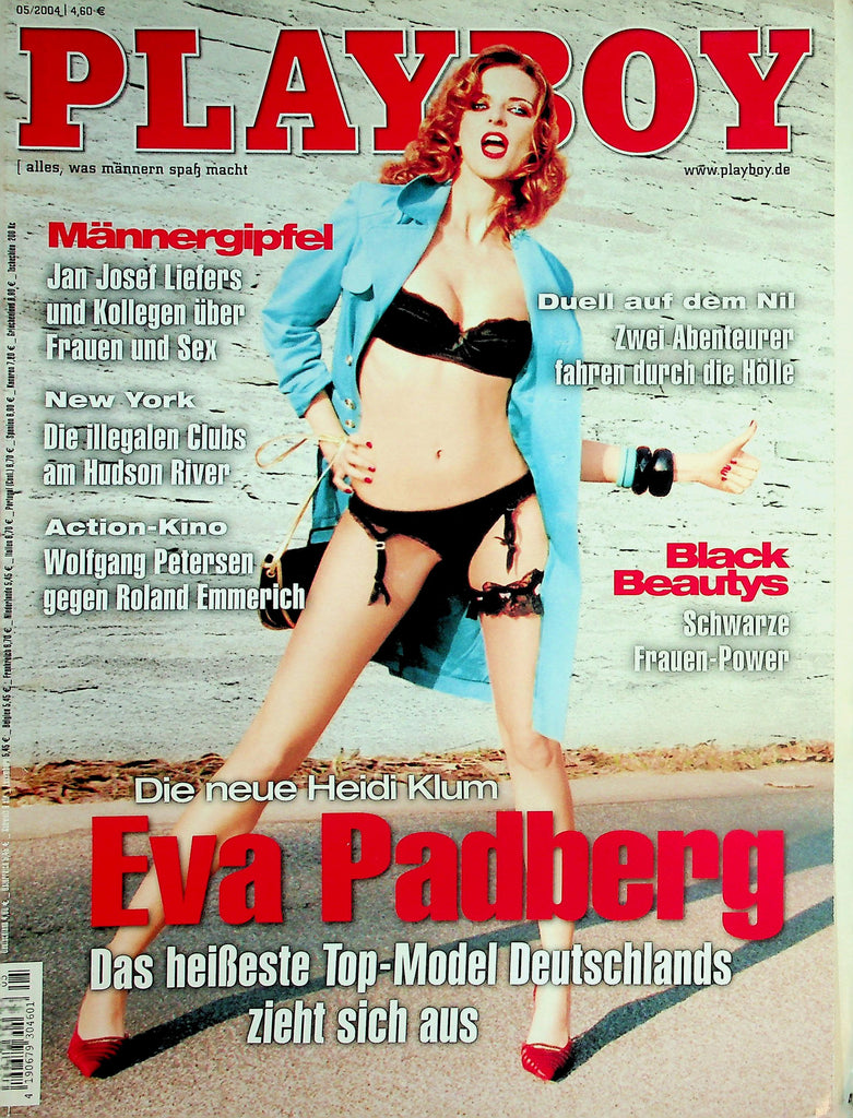 Playboy German International Magazine  Cover Girl Eva Padberg   / Centerfold Playmate Anja Melzer  May 2004    030426lmp