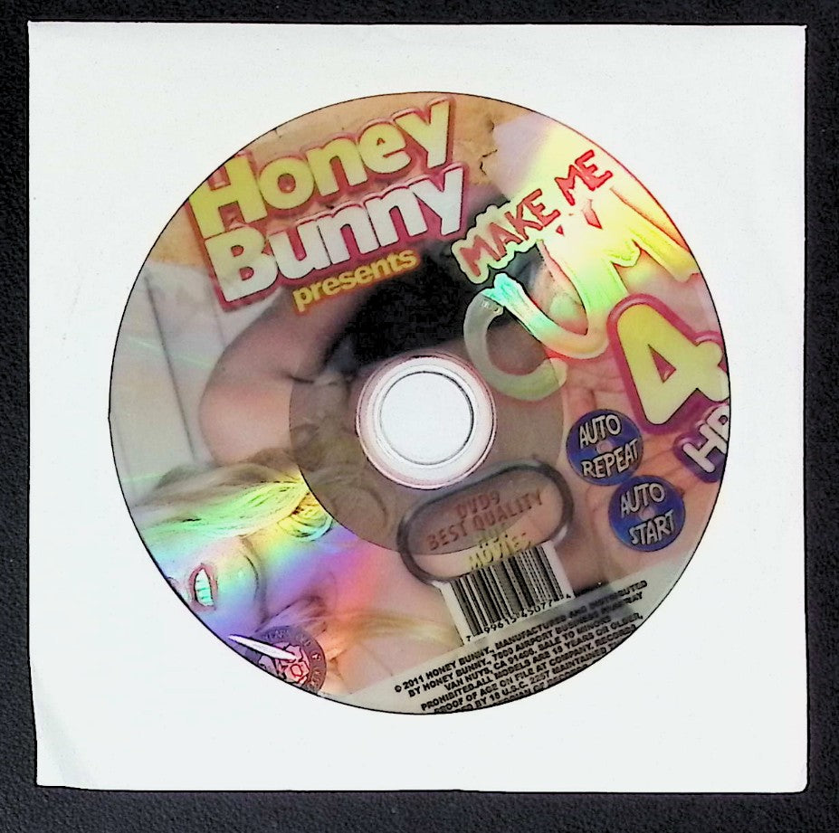 Make Me Cum - Case/Cover Art Not Included - 4 Hour Adult DVD Honey Bunny - 081925AKDVD-B