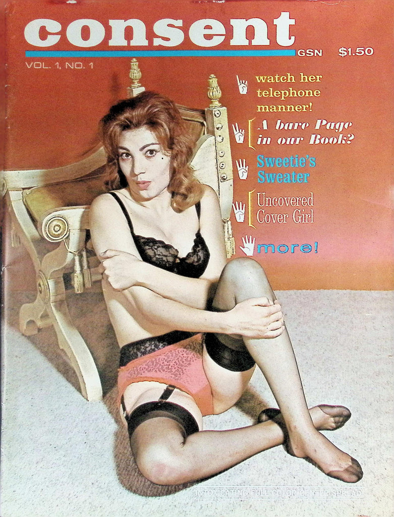 Consent V1 N1 Magazine 1960s Uncovered Cover Girl 090726LLP