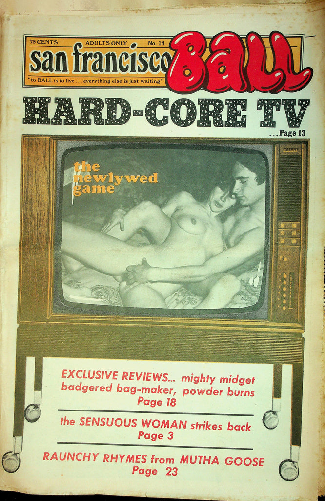 San Francisco Ball Adult Newspaper  Hard-Core TV - The Newlywed Game  #14  1970's   090526lmp-GSC