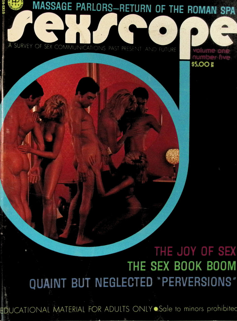 Sexscope Vol 1 #5 1971 Sex Communication Magazine The Joy of Sex Massage Parlors 060926AMP