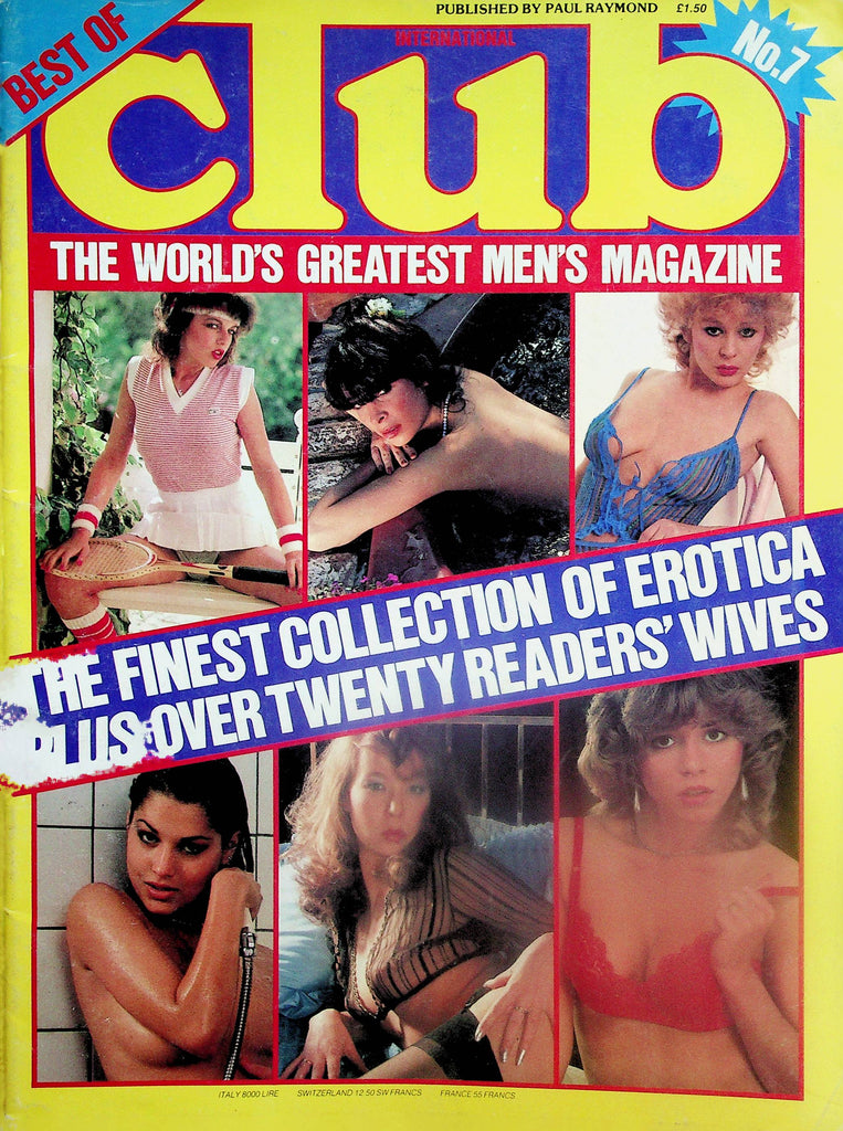 Best Of Club International Magazine Finest Collection Of Erotica! Jenny, Jade & More!  #7  1984   Paul Raymond   071625lm-p