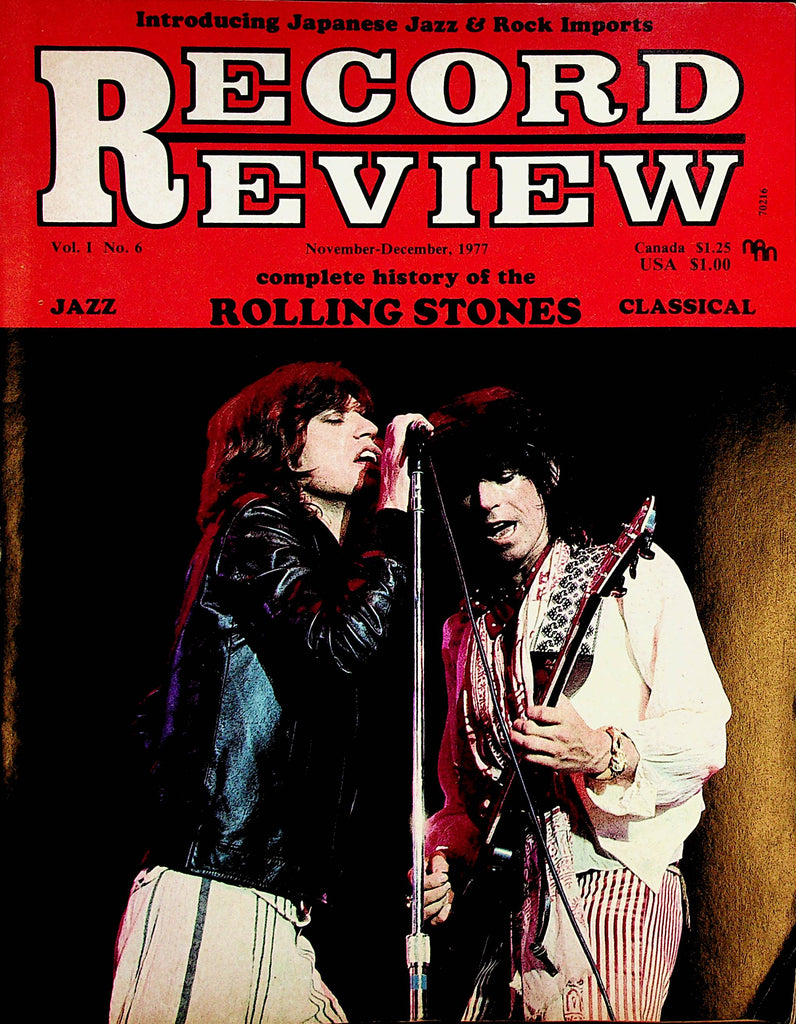 Record Review Vintage Magazine  Complete History Of The Rolling Stones November 1977    052523lm-p