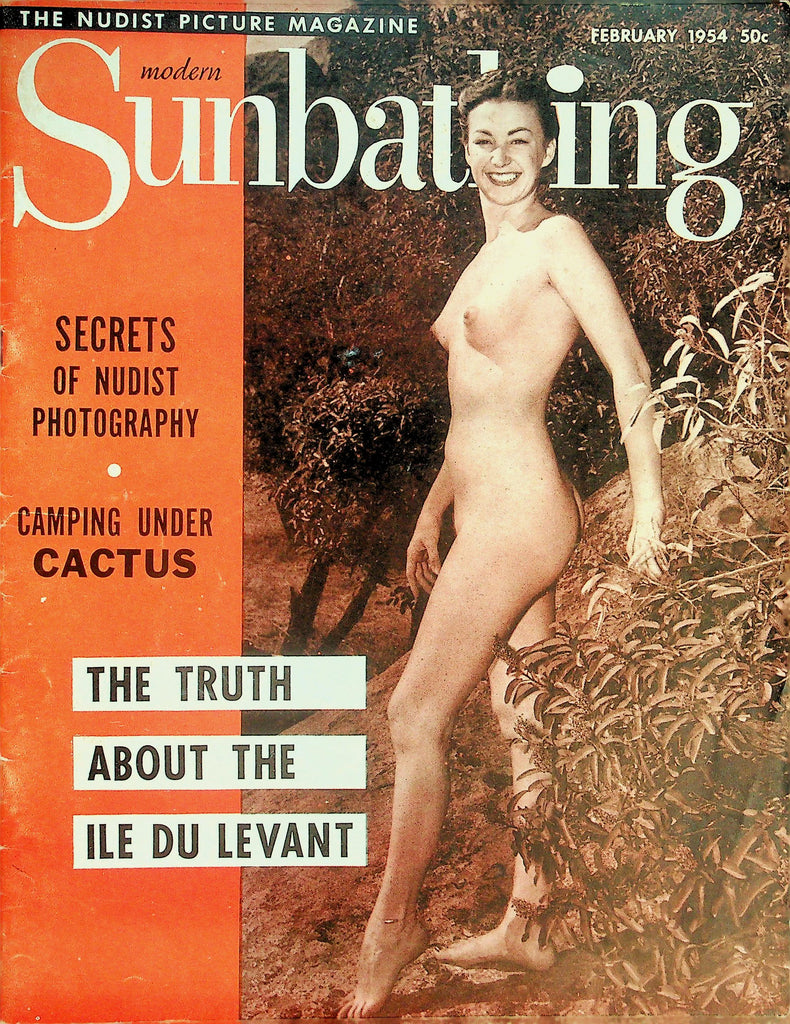 Modern Sunbathing Nudist Magazine  The Truth About The Ile Du Levant  February 1954    091226lmp-GSC
