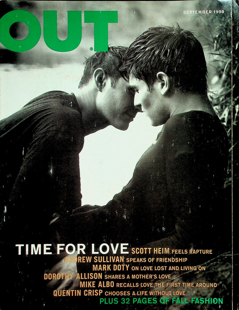 Out Gay & Lesbian Magazine  Time For Love Scott Heim Feels Rapture  September 1998    042226lmp