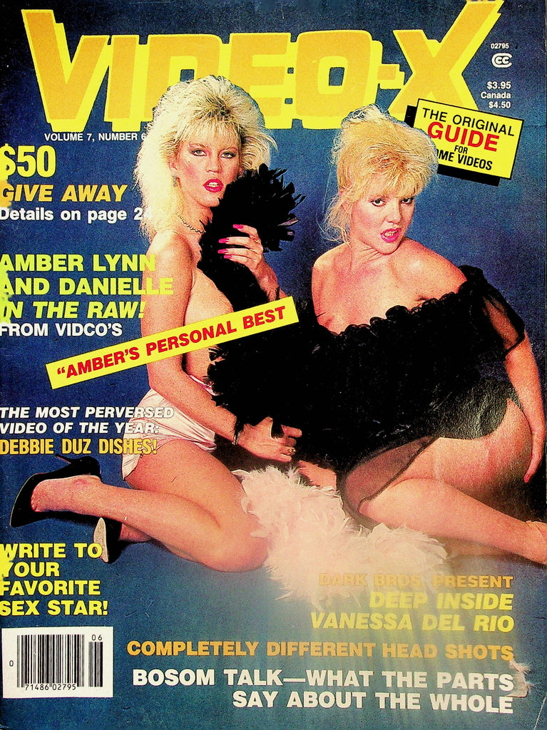 Video-X Magazine  Amber Lynn & Danielle  / Vanessa Del Rio  vol.7 #6  1986   050325lm-p