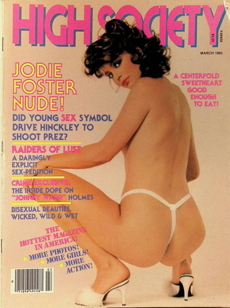 High Society Magazine March 1982 Jodie Foster John Holmes 100125AMP