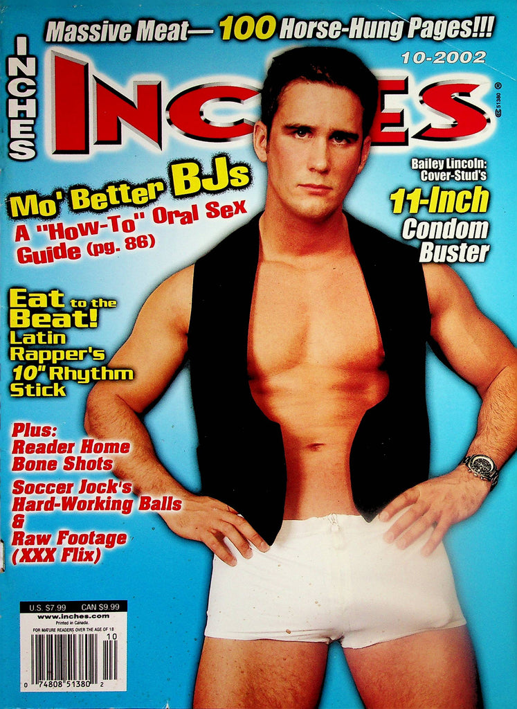 Inches Gay Magazine  Cover-Stud Bailey Lincoln   October 2002     052625lm-p