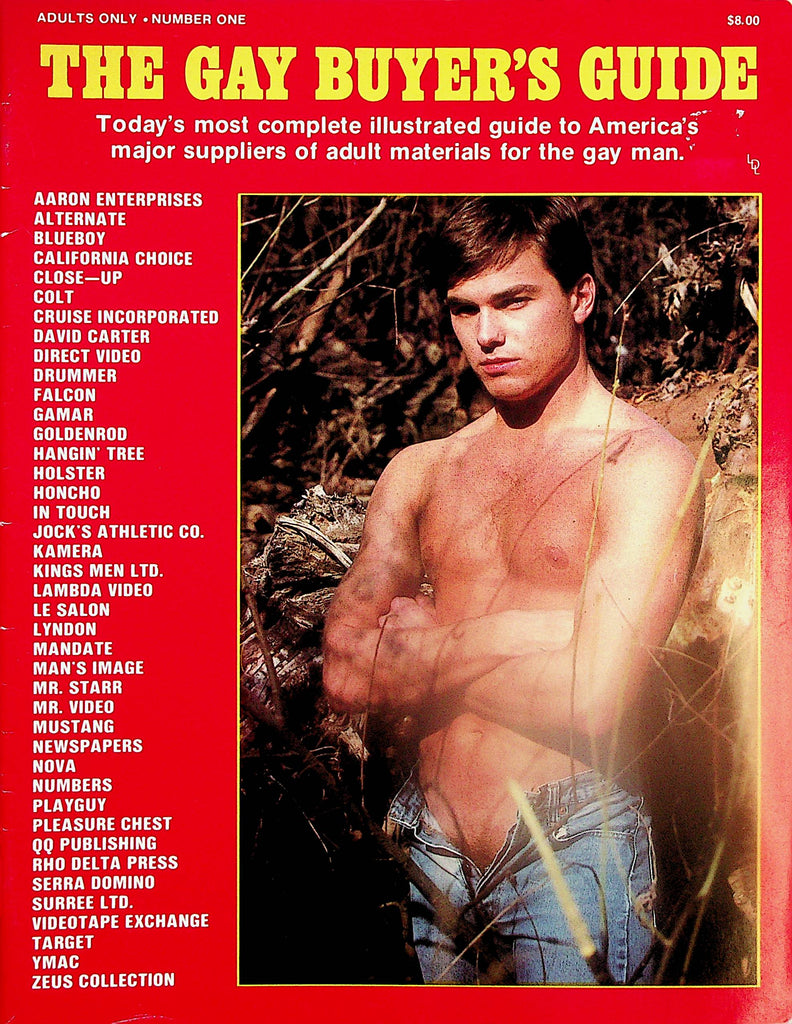 The Gay Buyer's Guide Magazine Suppliers of Adult Material For Gay Men: Colt, Falcon, Mustang and More!  #1 1982 London Enterprises      060224lm-p