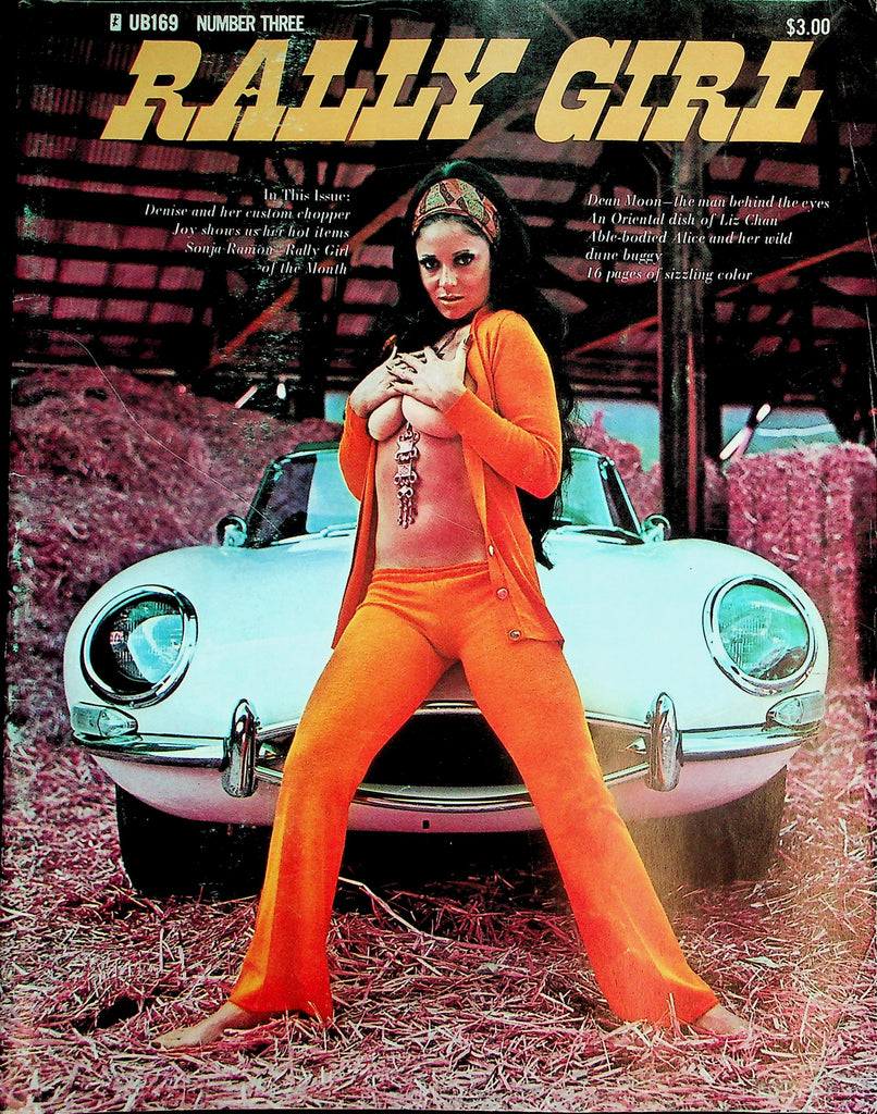 Rally Girl Magazine  Cover/Centerfold Girl Miss Sonja Ramon / Bra-Less Biker Denise  #3 1972       052626lmp-GSC