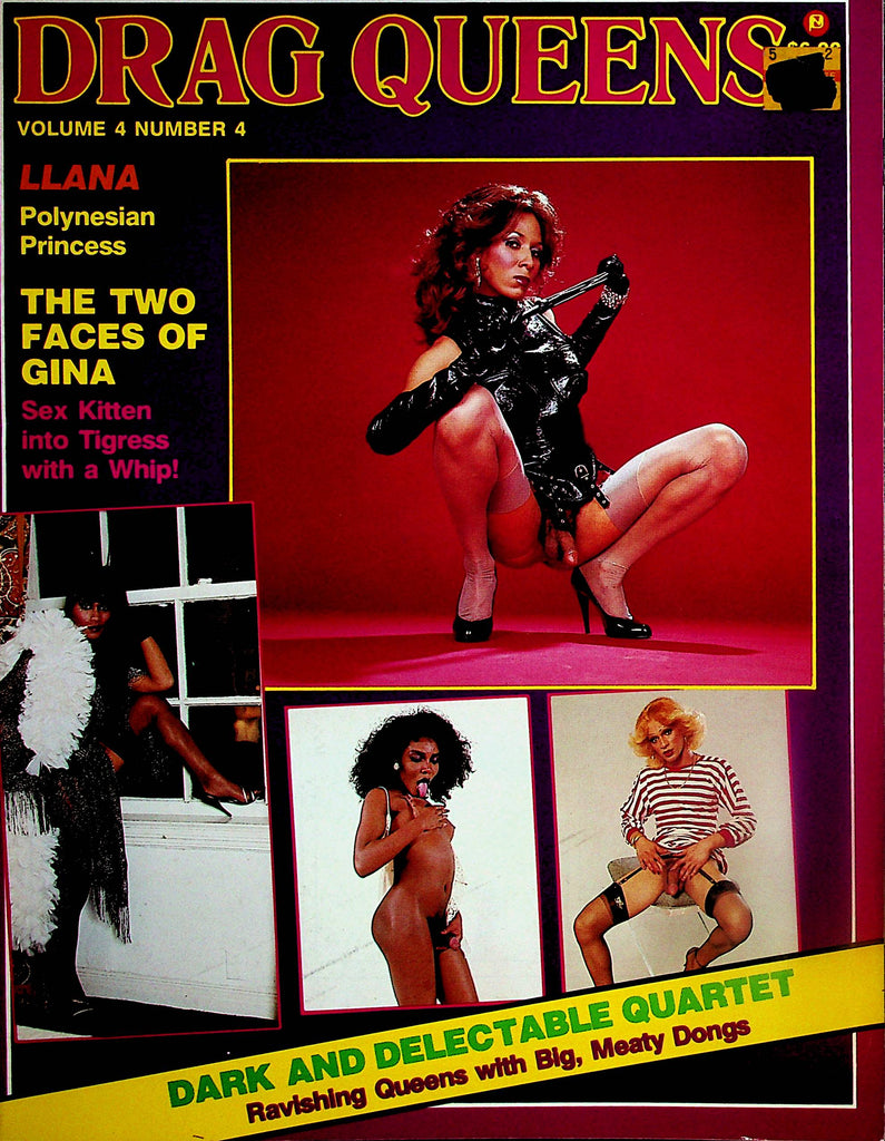 Drag Queens Magazine  LLana Polynesian Princess / The Two Faces Of Gina   vol.4 #4  1983       052124lm-p