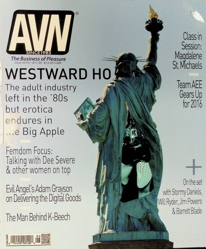 AVN Adult Video News Magazine June 2015 Stormy Daniels Will Ryder Jim Powers Barrett Blade Adam Grayson 101725AMP