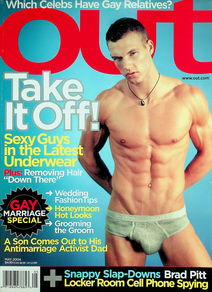 Out Gay & Lesbian Magazine  Gay Marriage Special / Sexy Guys In The Latest Underwear   May 2004    031726lmp