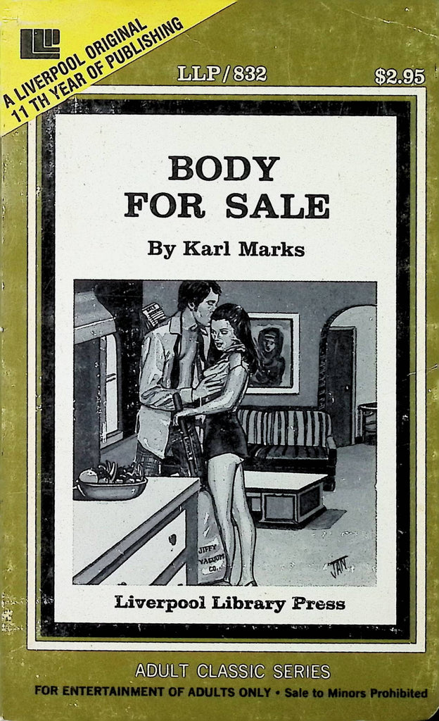 Body for Sale by Karl Marks LLP832 1979 Liverpool Library Adult Paperback Novel-082124AMP