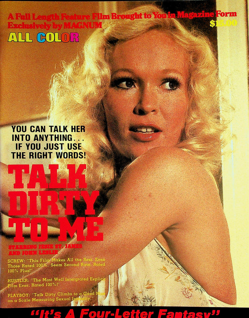 Talk Dirty To Me Magazine  Starring Jesie St. James & John Leslie  #1 1980's 052526lmp-GSC